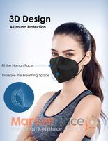 FFP2 Black Protective Face Masks 20 pieces