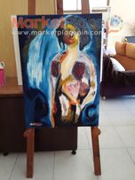 Gallery artist original paint oil on canvas 60x90cm signed by artist