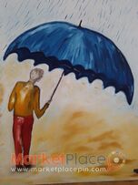 Gallery artist original paint oil on canvas 70x90cm signed by artist