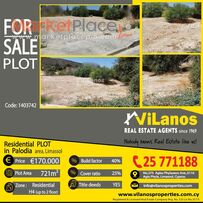 For Sale Residential Plot in Palodia area,Limassol,Cyprus