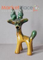 Figurine goat majolica vasilkovsky majolica factory ussr 1960