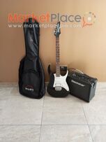 Guitar ,amplifier and guitar case