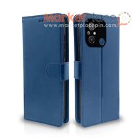 Redmi Note 12 5G Flip Leather Case Navy Blue