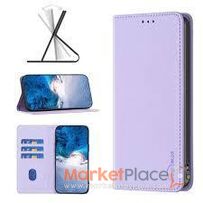 iPhone 15 pro max flip case leather lilac