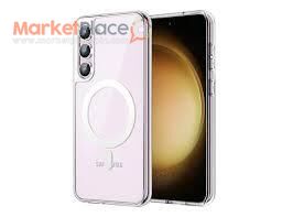 S24 magnetic clear case