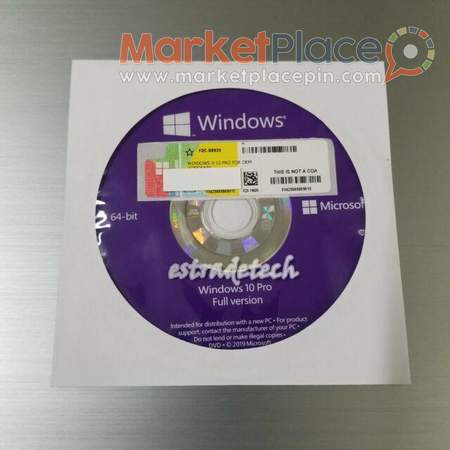 Microsoft Windows 10 Professional PRO 64bit DVD - Agia, Nicosia