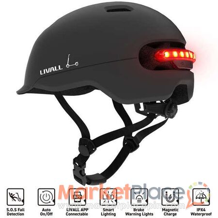 LIVALL C20 - Smart Cycling Helmet - Κοκκινοτριμιθιά, Λευκωσία