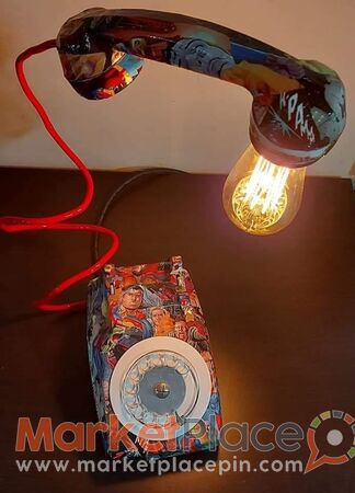 Retro phone table lamp - Kato Polemidia, Limassol