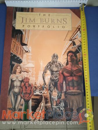 Collectable Book of jim Burns portfolio 1990 first edition - 1.Limassol, Limassol