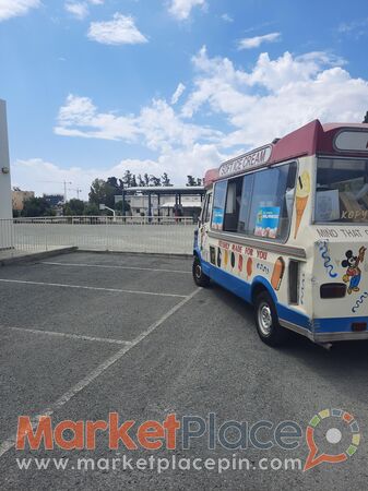 Ice cream van ready for work - Limassol Marina, Limassol