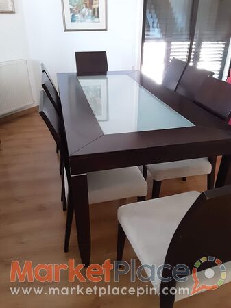 Dining table with 8 chairs plus buffee with drawers. - Engomi, Nicosia