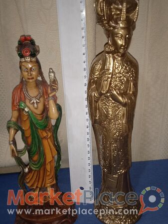 Δύο συλλέκτικα βουδιστικά αγάλματα από ρεζιν. - 1.Limassol, Limassol
