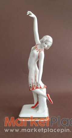 Porcelain figurine dancing lady karl ens germany art deco style - Paphos, Paphos