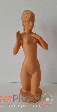 figurine sculpture Nude lady by Jihokera Znojmo Czech Republic - Paphos, Paphos