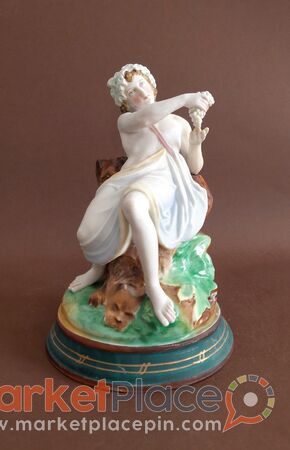 XIX century Porcelain figurine Bacchus Old Paris porcelain - Paphos, Paphos