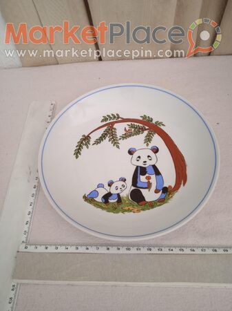 Vintage kid's porcelain plate of Panda,G.D.R. - 1.Limassol, Limassol