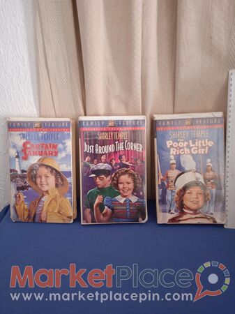 3 rare original video tapes of Shirley temple. - 1.Лимассола, Лимассол
