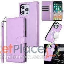 Flip case lilac leather iPhone 15 pro max - 1.Limassol, Limassol