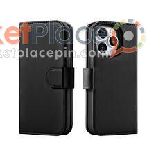 iPhone 15 pro flip case leather black - 1.Limassol, Limassol