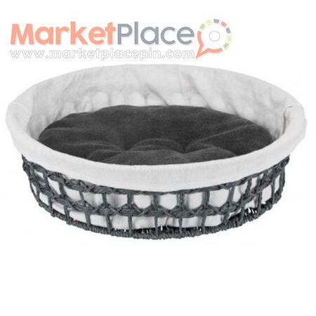 Basket Feira 45cm/paper Yarn Dark Grey/Natural Dog Bed - Kato Deftera, Никосия